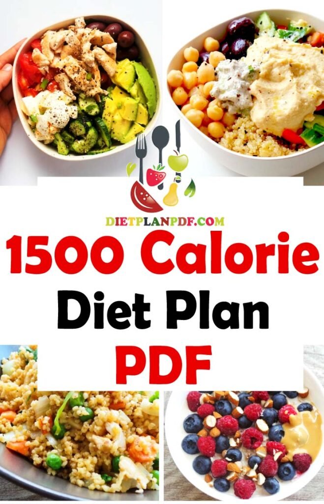 1500 Calorie Diet Meal Plan PDF Diet Plan PDF