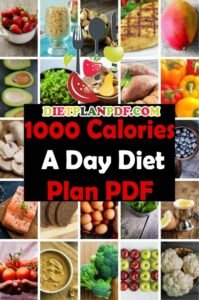 1000 Calorie A Day Diet Meal Plan PDF ‣ Diet Plan PDF