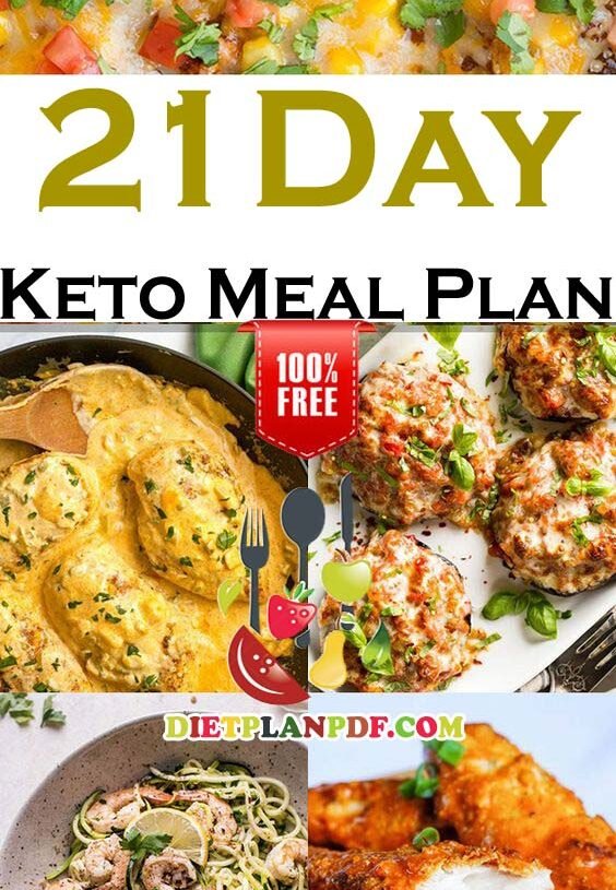 Free 21 Day (3 Week) Keto Diet Weight Loss Meal Plan PDF