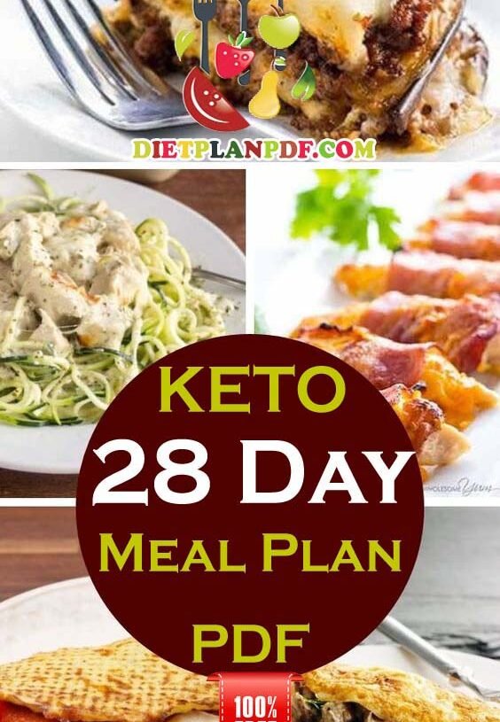 Free 28 (4 Week) Day Keto Diet Weight Loss Meal Plan PDF