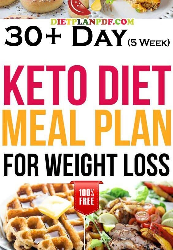 Free 30+ (5 Week) Day Keto Diet Weight Loss Meal Plan PDF