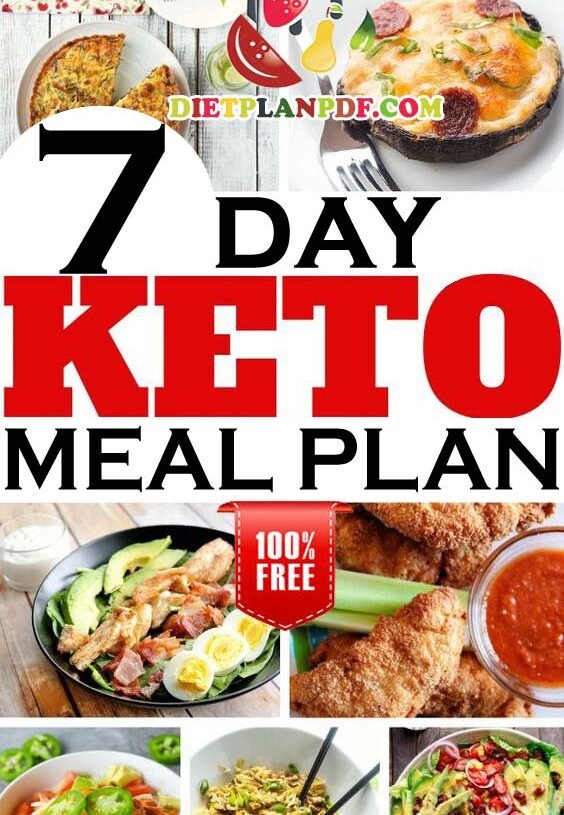 Free 7 Day (1 Week) Keto Diet Weight Loss Meal Plan PDF