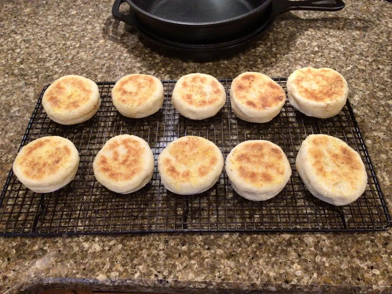 Easy Sourdough English Muffins