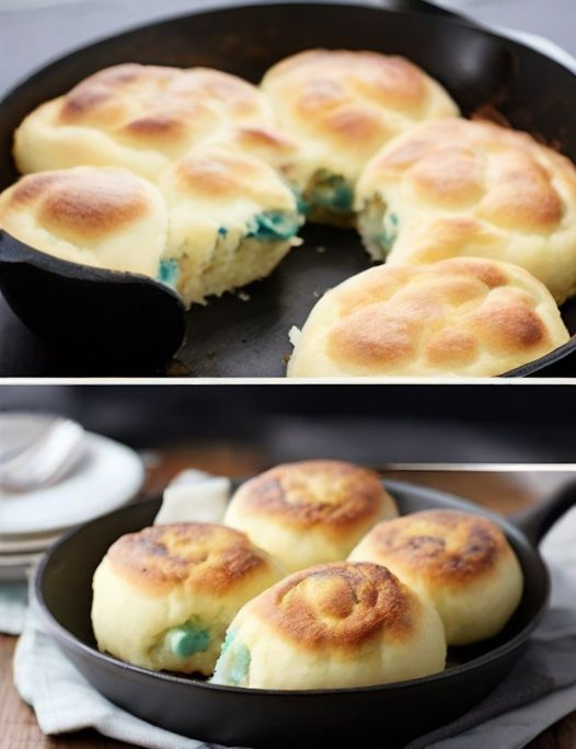 Fluffy Skillet Buns